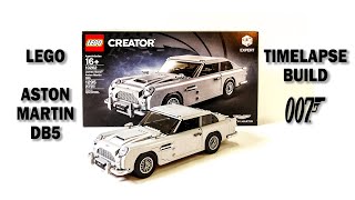 Lego Aston Martin DB5 Timelapse Build [upl. by Adhamh]