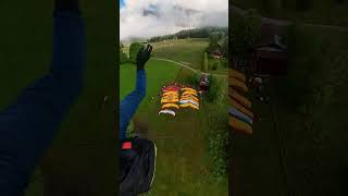 Morning FlyBy Over Tandem Paragliders Ready to Launch [upl. by Alvy]