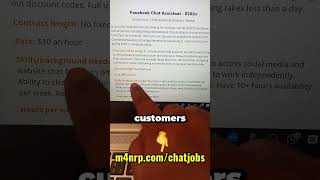 Make Money Online as a Facebook Chat job Assistant in 2024 [upl. by Annahoj934]