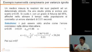 Statistica Medica  Stima intervallare  38di46  YouTube  29elodeit [upl. by Jaela]