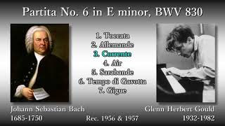 Bach Partita No 6 Gould 1957 バッハ パルティータ第6番 グールド [upl. by Nnyladnarb]