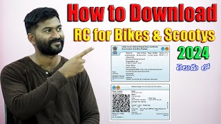 How to download RC Card for 2 wheeler in telugu  TechTravelTelugu [upl. by Cynara]