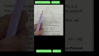 Using basic proportionality theorem prove that a line drawn through the bisects the third side [upl. by Assert]