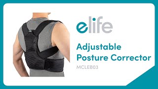 How To Wear elife® Adjustable Posture Corrector [upl. by Eniahs742]