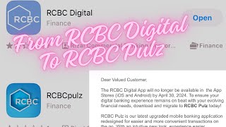 LOGIN TO RCBC PULZ  RCBC DIGITAL TO RCBC PULZ APP  PAANO GAMITIN ANG BAGONG RCBC PULZ IOS APP [upl. by Ynnohj225]