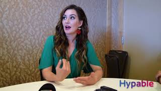 Wynonna Earp at SDCC 2018 Katherine Barrell interview [upl. by Rehpotsirk939]