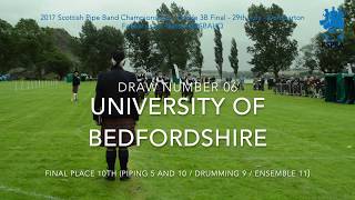 06 University of Bedfordshire 2017 Grade 3B Scottish Pipe Band Championships [upl. by Wesle]