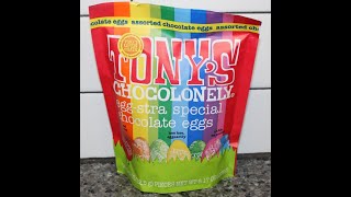 Tony’s Chocolonely EggStra Special Chocolate Eggs Review [upl. by Ecyaj]