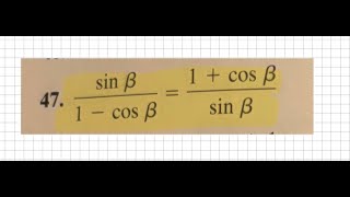 Math Trigonometry Verifying the Trig Expressions Using the Conjugate [upl. by Nikolaos]