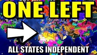 All States Independent Until 1 Country Left  Hearts of Iron 4 HOI4 Battle Royale Mod [upl. by Anirbes]