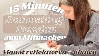 Journaling Session zum Mitmachen Achtsamkeit Monat planen amp bewusster leben  Journaling deutsch [upl. by Diana]