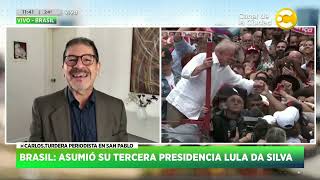 Carlos Turdera  Brasil Lula da Silva asumió su tercer mandato presidencial  HNT con Nacho Goano [upl. by Seve902]