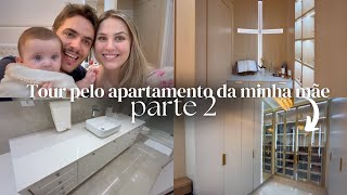 TOUR PELO APARTAMENTO DA MINHA MÃE PARTE 2 ÁREA ÍNTIMA QUARTOS ORATÓRIO PLANEJADOS E MAIS [upl. by Imefulo]