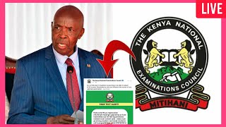 2023 KCSE RESULTS RELEASEKNECs message to PARENTS amp STUDENTSKCSE BIG ANNOUNCEMENT TODAY [upl. by Aerdna262]