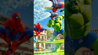 Spiderman Y Hulk Se Enfrentan Con Pistolas De Agua spiderman comedia [upl. by Nial]