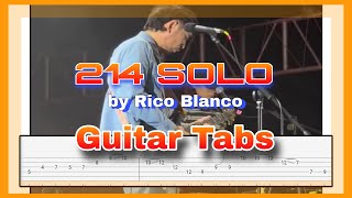 214 Solo by Rico Blanco Tabs  Guitar Tutorial [upl. by Catherina70]