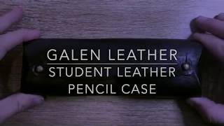 Galen Leather Student Leather Pencil Case Review [upl. by Lebiralc]