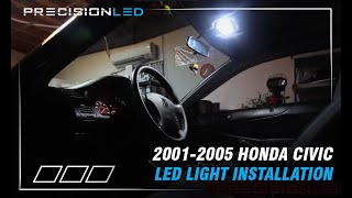 Honda Civic LEDs How to Install  7th Generation 2001  2005 [upl. by Edmunda]