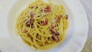 SPAGHETTI ALLA CARBONARA  RICETTA ORIGINALE ROMANA [upl. by Nalyorf]