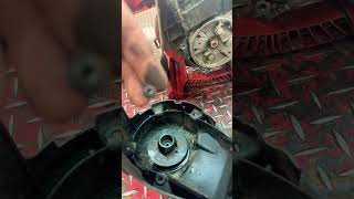 Pullstart replacement on a toro blower toro blower pullstart pullcord snapon 2stroke wow lol [upl. by Eecyal]