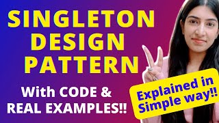 Singleton Design Pattern  Implementation with details amp code ✌🏻 [upl. by Misaq]