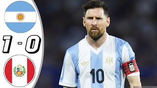 Argentina vs Peru 10 Resumen y Goles 2024 [upl. by Novel]