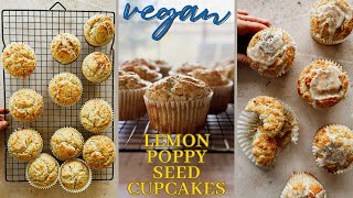 Vegan Lemon Poppy Seed Cupcakes [upl. by Malliw]