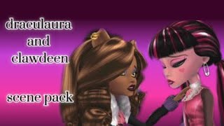 draculaura x clawdeen scene pack monster high scene pack [upl. by Annuaerb531]