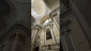 Inside the beautiful church Chiesa di San Filippo Neri in Sulmona Italy facing the pulpit [upl. by Gershom]