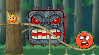 Red Ball 4 Box Factory Boss vs Forest Boss [upl. by Roeser697]