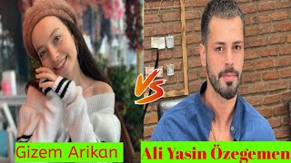 Gizem Arikan vs Ali Yasin Özegemen  Lifestyle comparison 2024  Age height weight biography etc [upl. by Katz158]