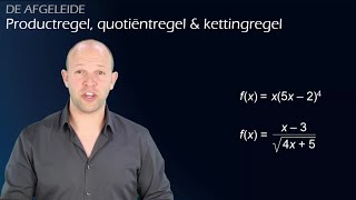 De kettingregel gecombineerd met de productregel en quotiëntregel vwo B  WiskundeAcademie [upl. by Porter]