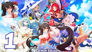 Demon Squad Idle RPG  Part 1  Beginners Guide and Demon Summoning  Android Gameplay [upl. by Leffen]