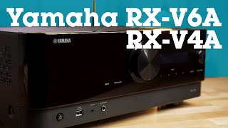 Yamaha RXV4A amp RXV6A home theater receivers with music streaming  Crutchfield [upl. by Maryl]