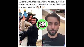 Matteus Mabelle fala sobre casamento e que deve ocorrer duas festas no Amazonas e Rio Grande do Sul [upl. by Brigida]