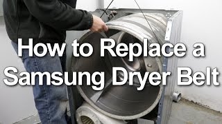 Samsung Dryer Belt Replacement  Not Spinning or Starting [upl. by Conrado]