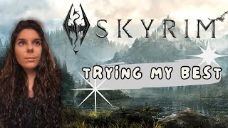 LETS PLAY Playing Skyrim for the First Time and Becoming a Reptile [upl. by Lilah]