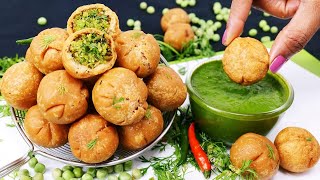 Easy Matar Kachori Recipe  खाकर मजा आ जायेगा ताजे हरे मटर की खस्ता मिनी मटर कचौड़ी  Matar Kachori [upl. by Sirrot868]