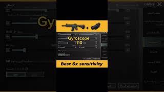 Best 6x scope sensitivity in pubg mobile💯🔥 pubg bgmi pubgmobile sensitivity [upl. by Martine]