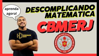 MATEMÁTICA DESCOMPLICADA CBMERJ 2024  PROF HARISSON DAVI [upl. by Ammann]