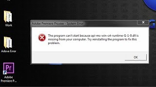 The program cant start because apimswincrtruntimel110dll is missing [upl. by Roby10]