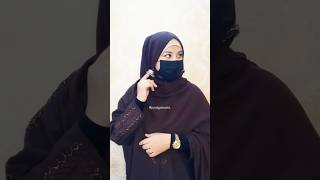 Easy hijab style with earrings  Hijab k sath earrings kaise pehne youtubeshorts hijabtutorial [upl. by God352]