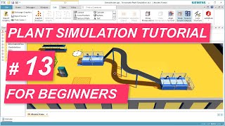 Tecnomatix Plant Simulation Tutorial 13  How to create a visually pleasing model in 3D [upl. by Llerrit]