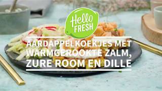 Aardappelkoekjes met warmgerookte zalm [upl. by Heyde]