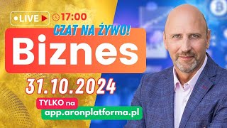 Czat na żywo dla Społeczności AronPlatforma BIZNES  31102024  g 1700 [upl. by Saihttam949]