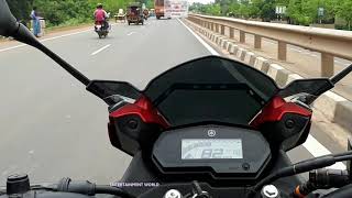 Yamaha Fazer 250cc Top Speed On National Highway [upl. by Aeriela479]