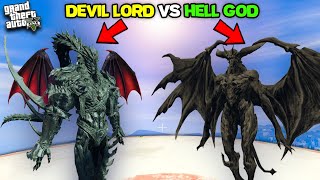 DEVIL LORD Attack FRANKLIN and HELL GOD in GTA 5  SHINCHAN and CHOP [upl. by Tserrof]