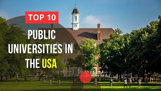 Top 10 Public Universities in USA  Study in USA [upl. by Nnylecoj]