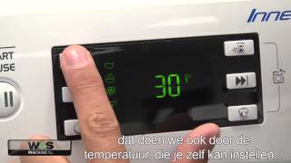 Indesit Innex XWE81483 Superzuinige fijne wasmachine met Push en Wash functie [upl. by Burley]