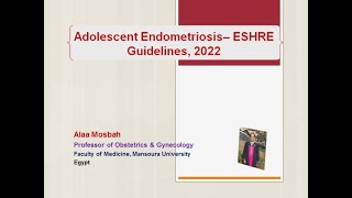 Adolescent Endometriosis– ESHRE Guidelines 2022 [upl. by Tierney]